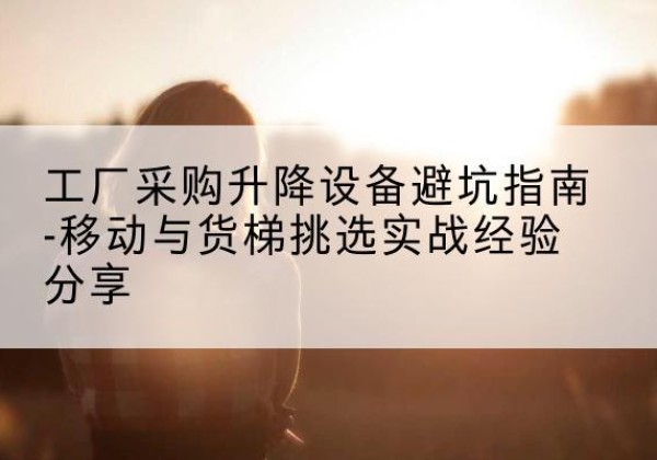 雁塔移动式升降机怎么选-工厂采购升降设备避坑指南-移动与货梯挑选实战经验分享